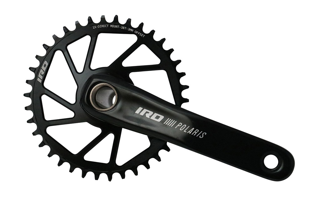 IRD Polaris 1x 2x Crankset (38t DM, 42-26t w/Spider) w/BB