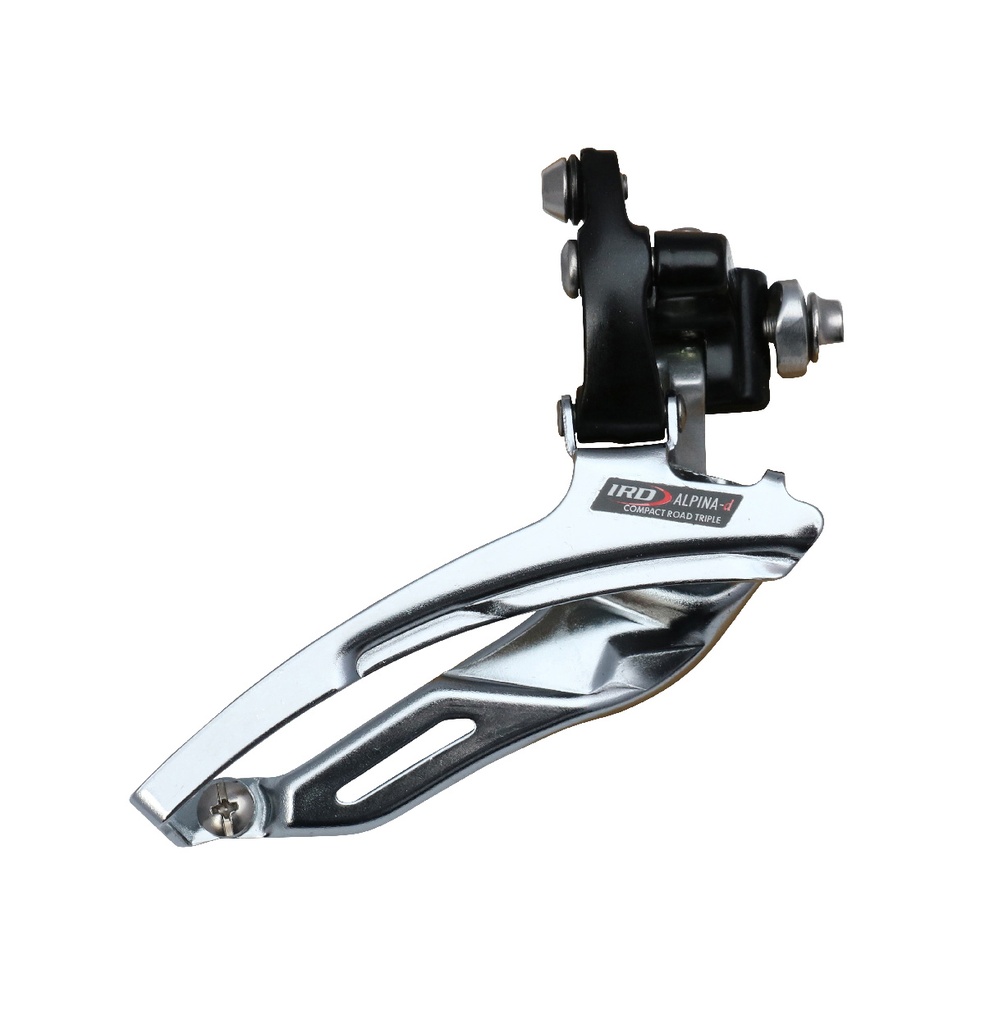 IRD Alpina Front Derailleur, Triple, braze-on (Black/Silver)