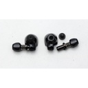 IRD QR Down Tube Cable Stops w/Adjusters, Pair Black