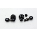 IRD QR Down Tube Cable Stops w/Adjusters, Pair, Black